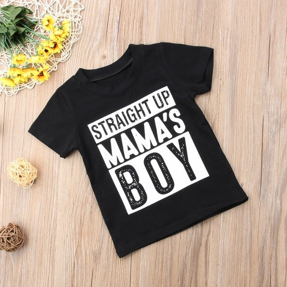 mama's boy t shirt baby